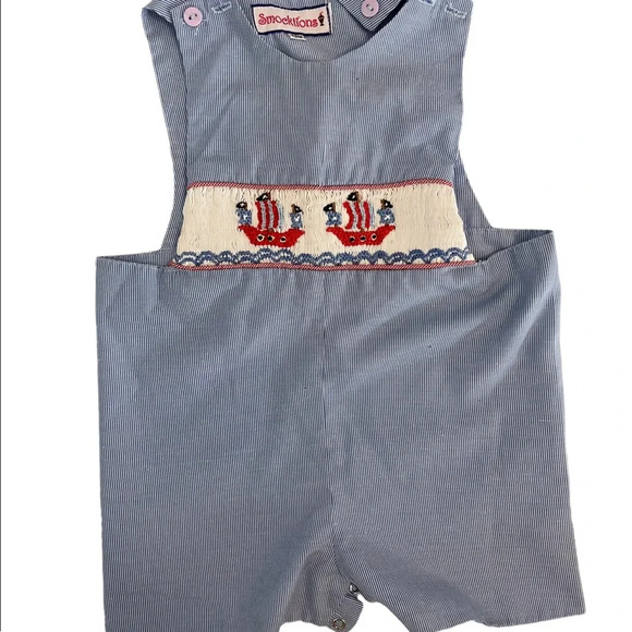 Smocked Pirate Ship JonJon - Picture 1 of 8